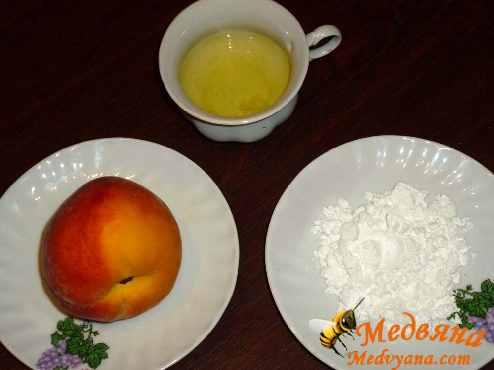 Ингредиенты для приготовления персиковой маски